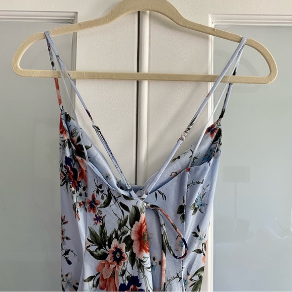 ASTR The Label Gaia Floral Midi Dress - Blue Rust Floral - Small - Picture 11 of 14